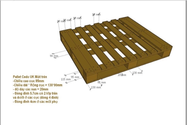 Pallet gỗ - Pallet Gỗ NMS - Công Ty TNHH Công Nghệ Và Thương Mại NMS